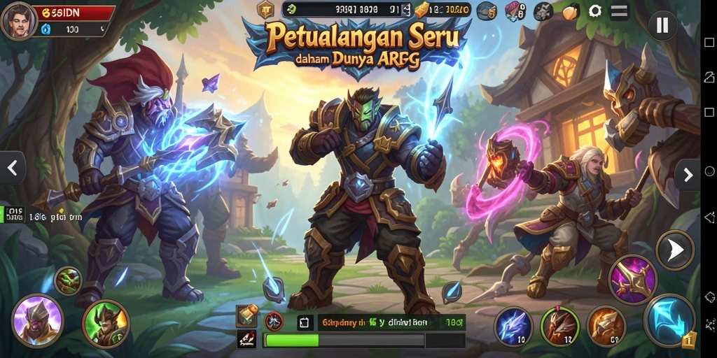 Tampilan menggugah dari gameplay ARPG yang penuh aksi.