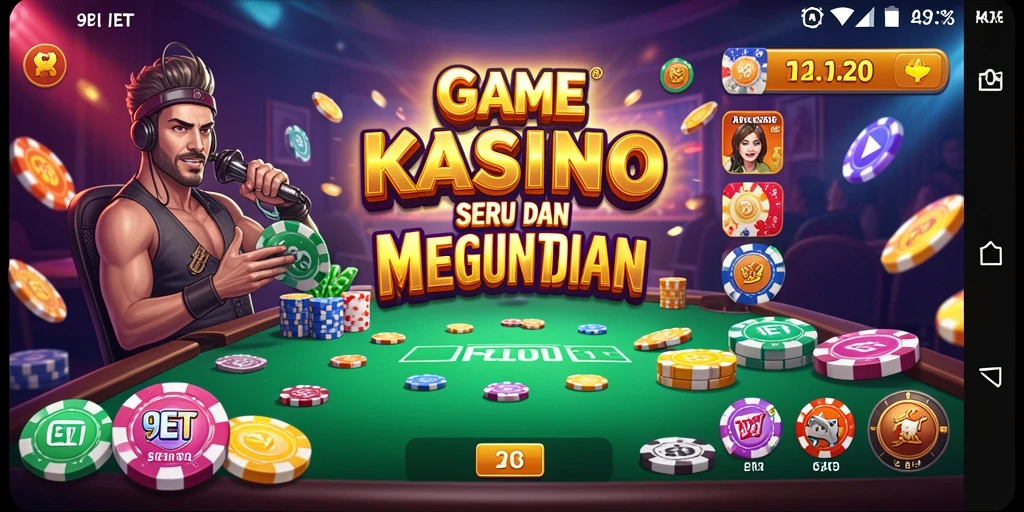 Gameplay seru dan interaktif di 9ET dengan berbagai pilihan permainan Kasino.