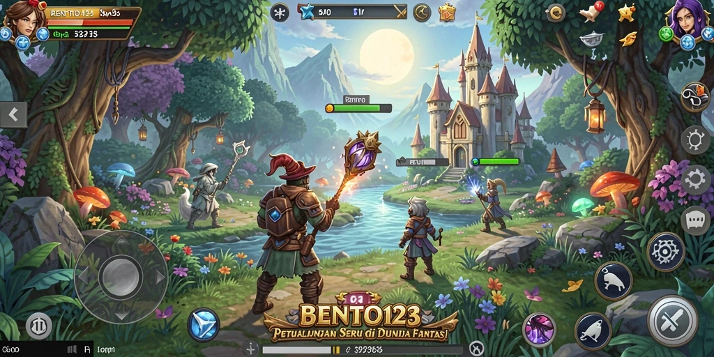 Tampilan gameplay <strong>BENTO123</strong> yang penuh aksi dalam petualangan seru.