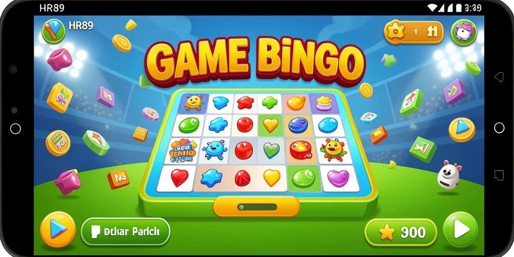 Tampilan gameplay HR89 yang menarik dan interaktif dalam permainan Bingo.