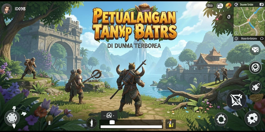 Screenshot gameplay ID098 menampilkan dunia terbuka yang mengesankan dan interaksi karakter.